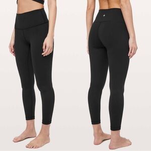 Lululemon Wunder Under High-Rise 7/8 Tight *Full-On Luon 25" Black Size 6